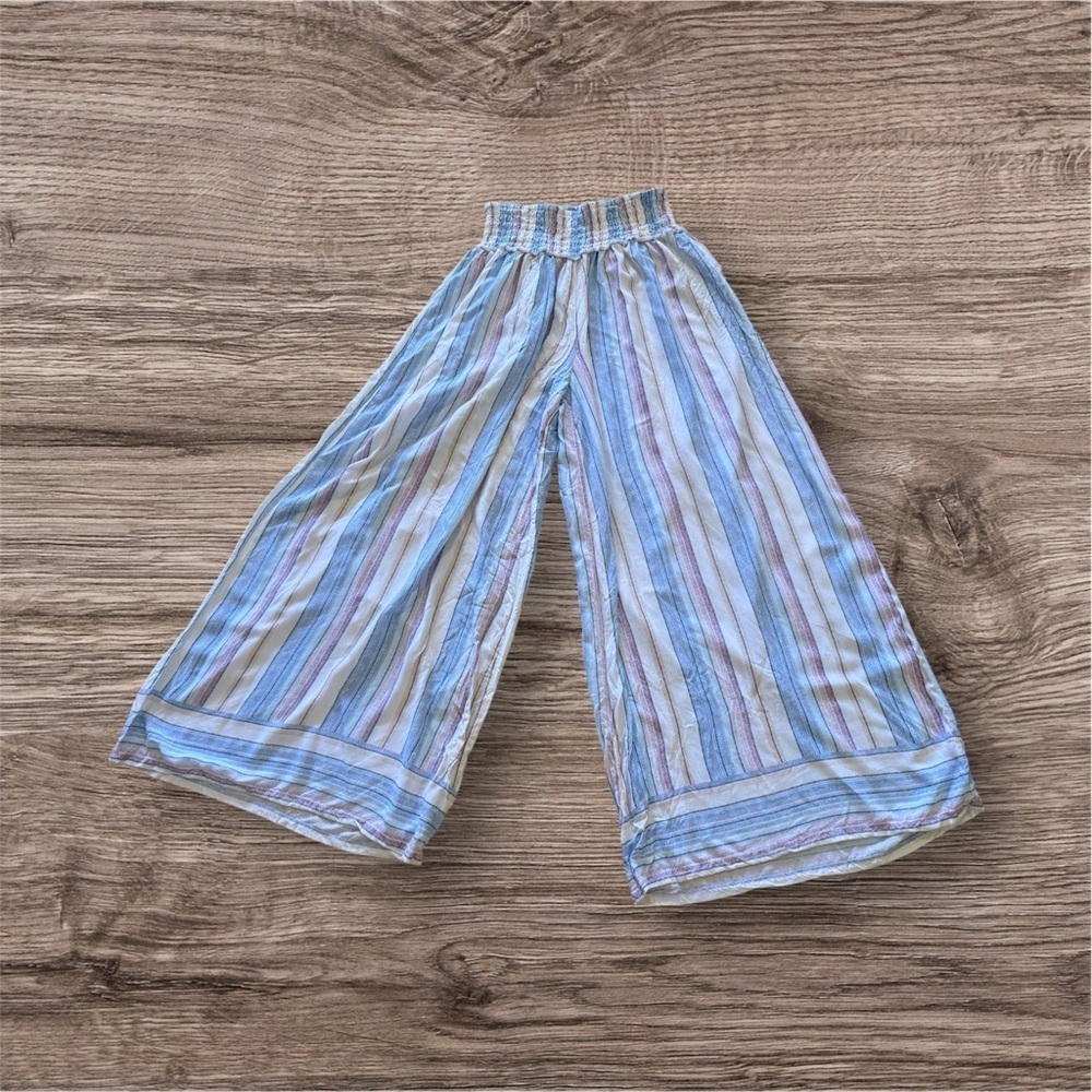 Summer Striped  Ocean Drive Summer Wide Leg Pants Quite Harbor Venice Womens L